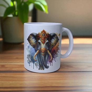 Keramiktasse Elefant Design Nr. 1 Kaffeebecher Teetasse Kaffeetasse - Artikel Nr. 1100087